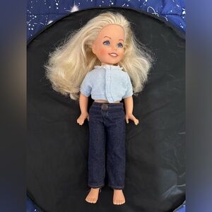 Vintage Kimberly Doll by Tomy, Dressed Casual Jeans and cardigan